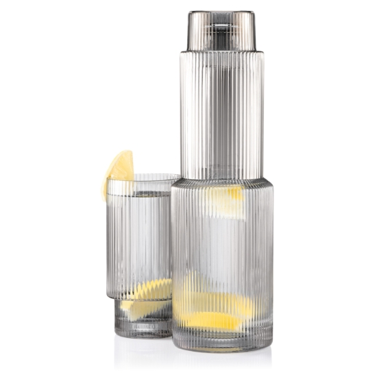 Набор стаканов высоких Ardesto Graphite, 380мл, 2шт, стекло, серый