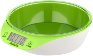 Ardesto scales for kitchen 5кг, CR2032x1 included, plastic, green