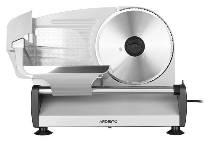 Ardesto slicer, 150W, blade-stainless steel, diameter of the knife-190мм, corps- iron/plastic, grey-black
