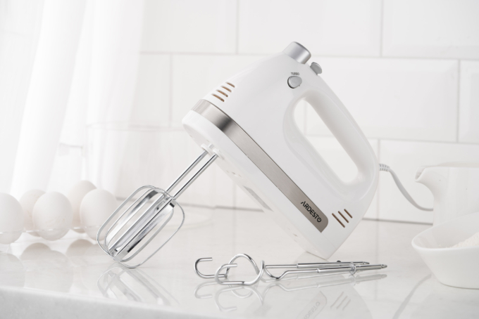Ardesto hand mixer 300W, nozzles-4 beaters, turbo mode, white