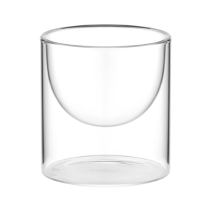 Ardesto Double wall dessert glasses set, 220ml, 2pcs, borosilicate glass, transparent