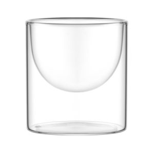 Ardesto Double wall dessert glasses set, 220ml, 2pcs, borosilicate glass, transparent