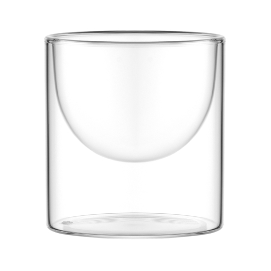 Ardesto Double wall dessert glasses set, 220ml, 2pcs, borosilicate glass, transparent