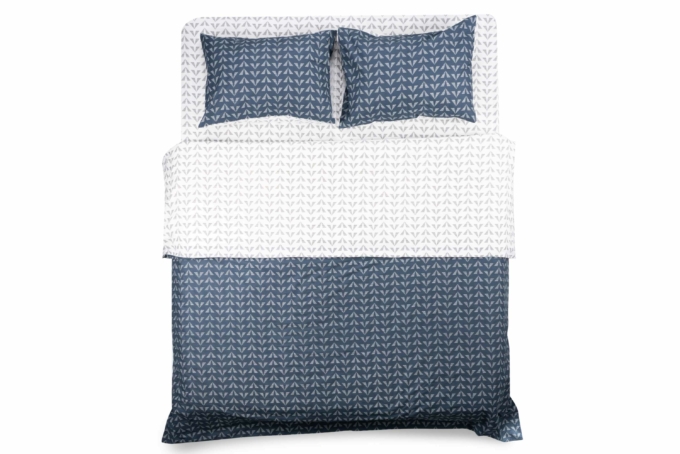 Double Bedding Set ARDESTO Gloria, geo navy ART2022DB