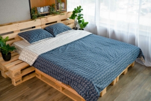 Double Bedding Set ARDESTO Gloria, geo navy ART2022DB