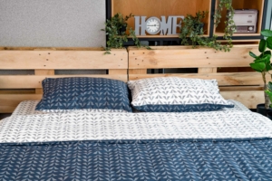 Double Bedding Set ARDESTO Gloria, geo navy ART2022DB