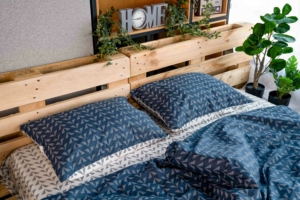 Double Bedding Set ARDESTO Gloria, geo navy ART2022DB