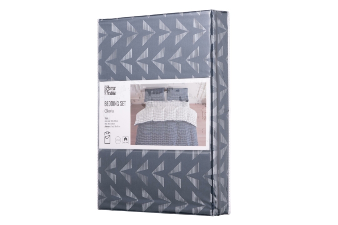 Double Bedding Set ARDESTO Gloria, geo navy ART2022DB