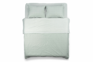 ARDESTO Bedding set 2.0 Gloria, sateen, duvet cover 200x220cm, sheet 230x240cm, pillowcases (2) 50x70cm, 100% cotton, checks green