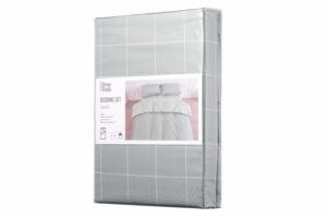 ARDESTO Bedding set 2.0 Gloria, sateen, duvet cover 200x220cm, sheet 230x240cm, pillowcases (2) 50x70cm, 100% cotton, checks green