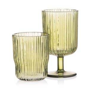 Ardesto Low glasses set, 300ml, 2pcs, glass, green