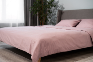 КПБ 1.5сп Ardesto Mix&Match, підковдра 160х220см, простирадло 180х240см, наволочки (2) 50х70см, 100% бавовна, сатин, рожевий світлий