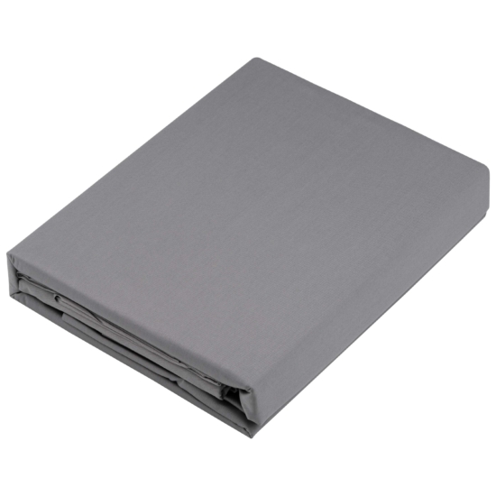 Ardesto Bedding set 1.5 Mix&Match, sateen, duvet cover 160x220cm, bed sheet 180x240cm, pillowcases (2) 50x70cm, 100% cotton, gray