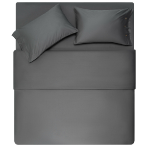 Ardesto Bedding set 2.0 Mix&Match, sateen, duvet cover 200x220cm, bed sheet 240х260cm, pillowcases (2) 50x70cm, 100% cotton, gray