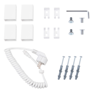 Ardesto towel dryer electric Classik-TR K, 570х430х80mm, timer-regulator, steel, white matt