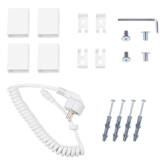 Полотенцесушитель Ardesto электрический Classik-TR K, 770×430х80мм, таймер-регулятор, сталь, белый матовый