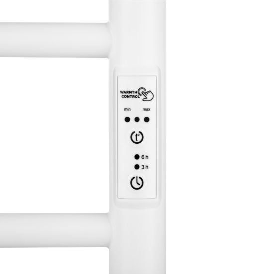 Полотенцесушитель Ardesto электрический Classik-TR K, 770×530х80мм, таймер-регулятор, сталь, белый матовый