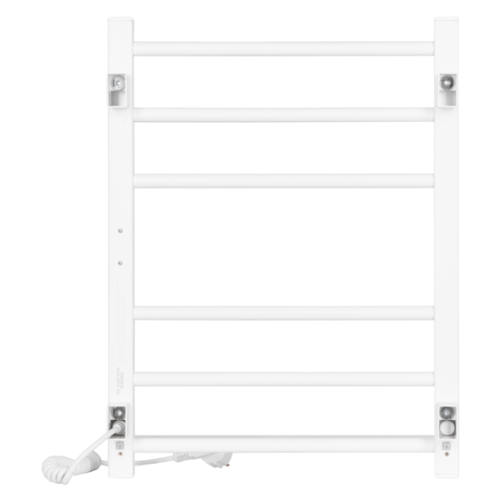 Полотенцесушитель Ardesto электрический Square-TR K, 570х430х80мм, таймер-регулятор, сталь, белый матовый