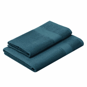 Terry towel set ARDESTO Essence 50х90cm, 70х140cm, 2pcs, 100% cotton, emerald