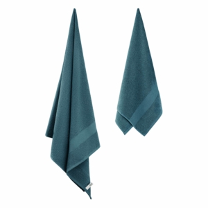Terry towel set ARDESTO Essence 50х90cm, 70х140cm, 2pcs, 100% cotton, emerald