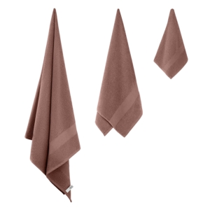 Ardesto Terry towel Essence 30х50cm, 100% cotton, brown