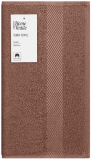 Рушник махровий Ardesto Essence 30х50см, 100% бавовна, коричневий