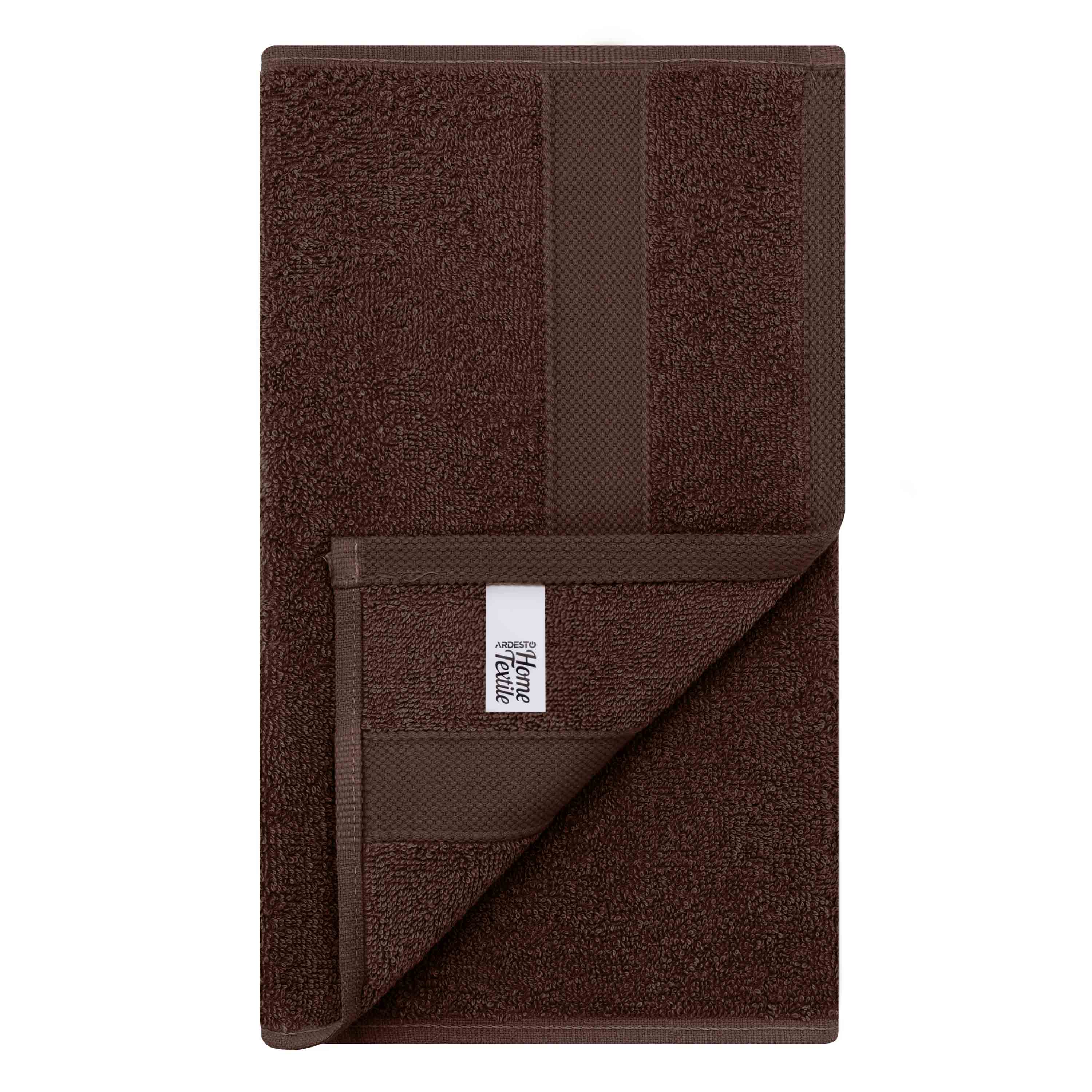 Рушник махровий Ardesto Splendid 30х50см, 100% бавовна, коричневий