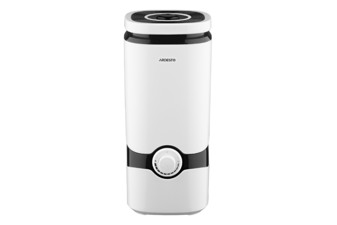Humidifier ARDESTO ultrasonic, 40m2, 4L, 300ml/h, mechanical control, up. bay of water, white