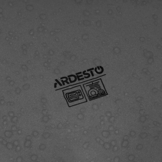 Ardesto Soup plate Trento, 21.5cm, ceramics, gray