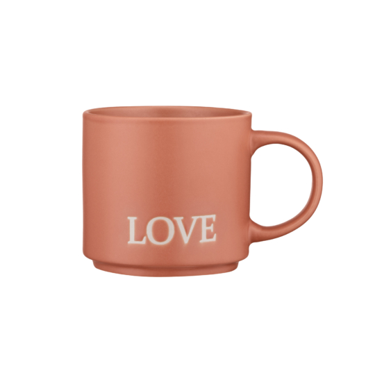 Ardesto Mug Love, 420ml, ceramic, orange