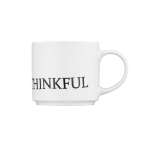 Ardesto Mug Thinkful, 420ml, ceramic, white