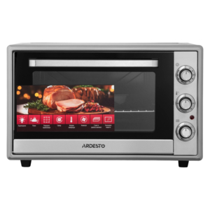 Electric oven ARDESTO, 60L, 2000W, mech., convection, double glass, rotisserie, grey