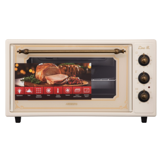 Electric oven ARDESTO Line-R, 48L, 1600W, mech., convection, cream