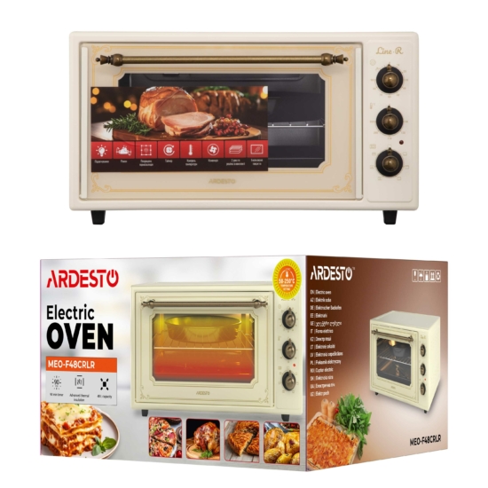 Electric oven ARDESTO Line-R, 48L, 1600W, mech., convection, cream
