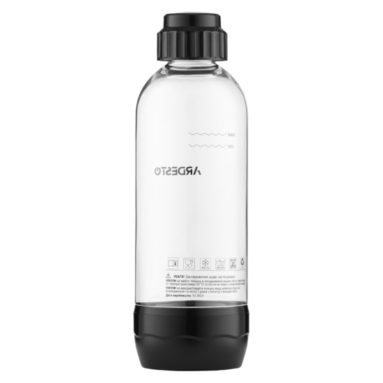Ardesto Bottle for soda maker 1l, plastic, transparent