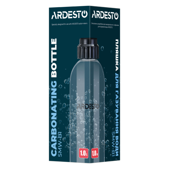 Ardesto Bottle for soda maker 1l, plastic, transparent