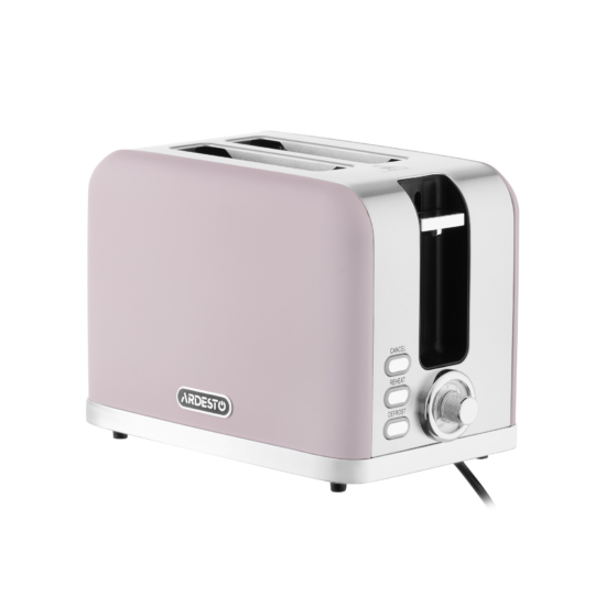 Ardesto toaster Lilac Dream, 800W, metal, 2 slots, purple+silver