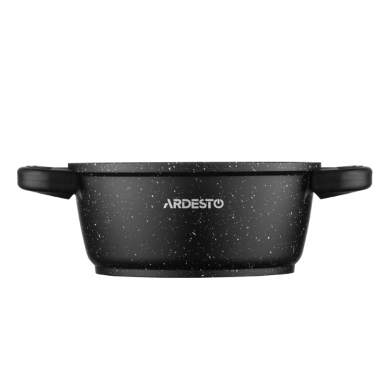 Кастрюля со стеклянной крышкой Ardesto Gemini Anzio, 1.2л, алюминий, черный