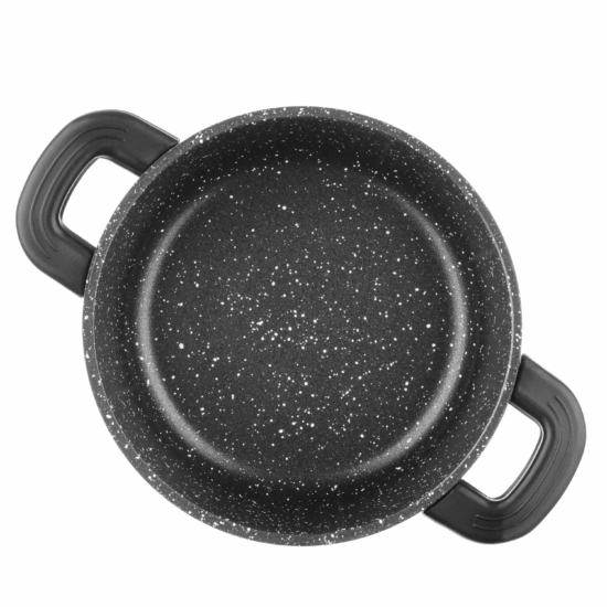 Кастрюля со стеклянной крышкой Ardesto Gemini Anzio, 1.2л, алюминий, черный