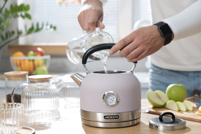 Ardesto electric kettle Lilac Dream, 1.7L, metal, matte, Otter, purple