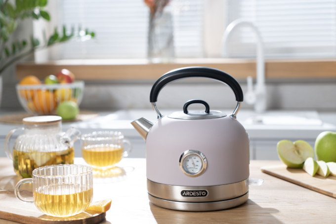 Ardesto electric kettle Lilac Dream, 1.7L, metal, matte, Otter, purple