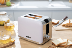 Ardesto toaster Lilac Dream, 800W, metal, 2 slots, purple+silver