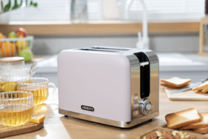 Ardesto toaster Lilac Dream, 800W, metal, 2 slots, purple+silver