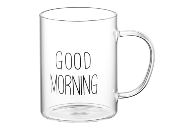 Набор чашек с ручками Ardesto Good Morning, 420мл, 2шт, боросиликатное стекло, прозрачный