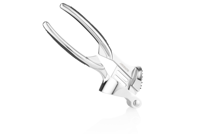 Ardesto Garlic Press Black Mars, 17cm, zinc alloy, plastic, black