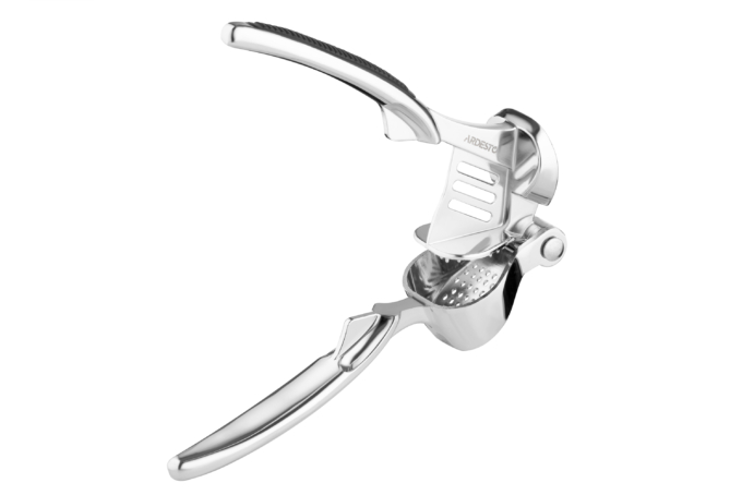 Ardesto Garlic Press Black Mars, 17cm, zinc alloy, plastic, black