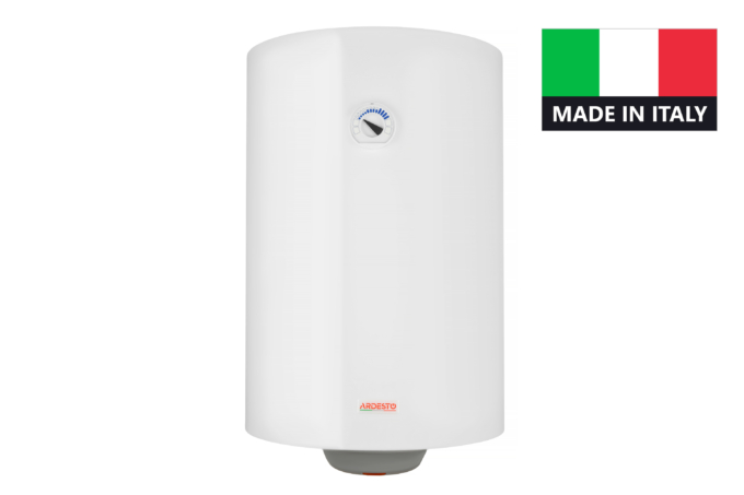 Electric water heater. ARDESTO NEU NTS 80 V 1.5K EU2 round, 80l, 1.5kW, mechanical control, C, Italy, white