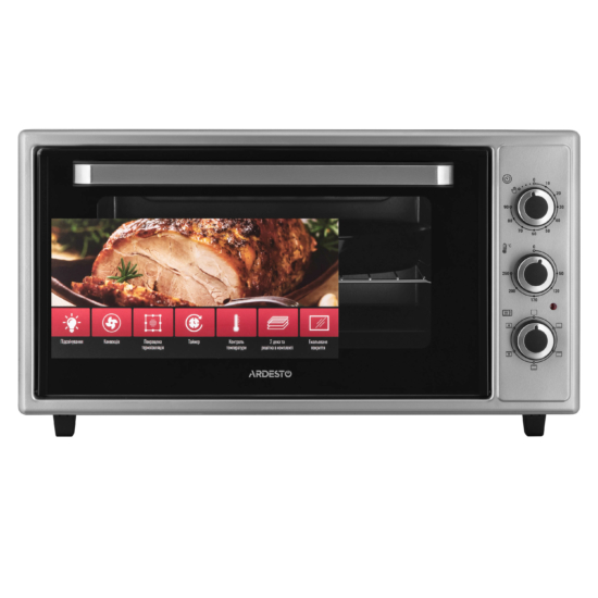 Electric oven ARDESTO, 48L, 1600W, mech., convection, grey