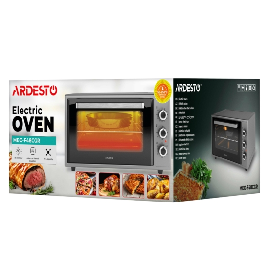 Electric oven ARDESTO, 48L, 1600W, mech., convection, grey
