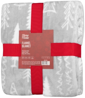Плед Ardesto Christmas Flannel, 160х200см, 100% полиэстер, елки